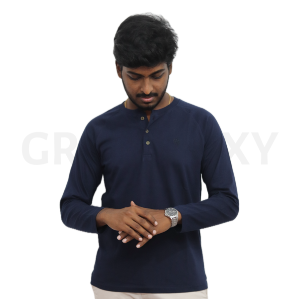 Griffinoxy Navy Henley T-shirt